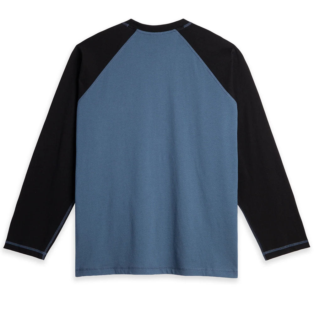 Stevie Long Sleeve T-Shirt - Grey Blue/Black