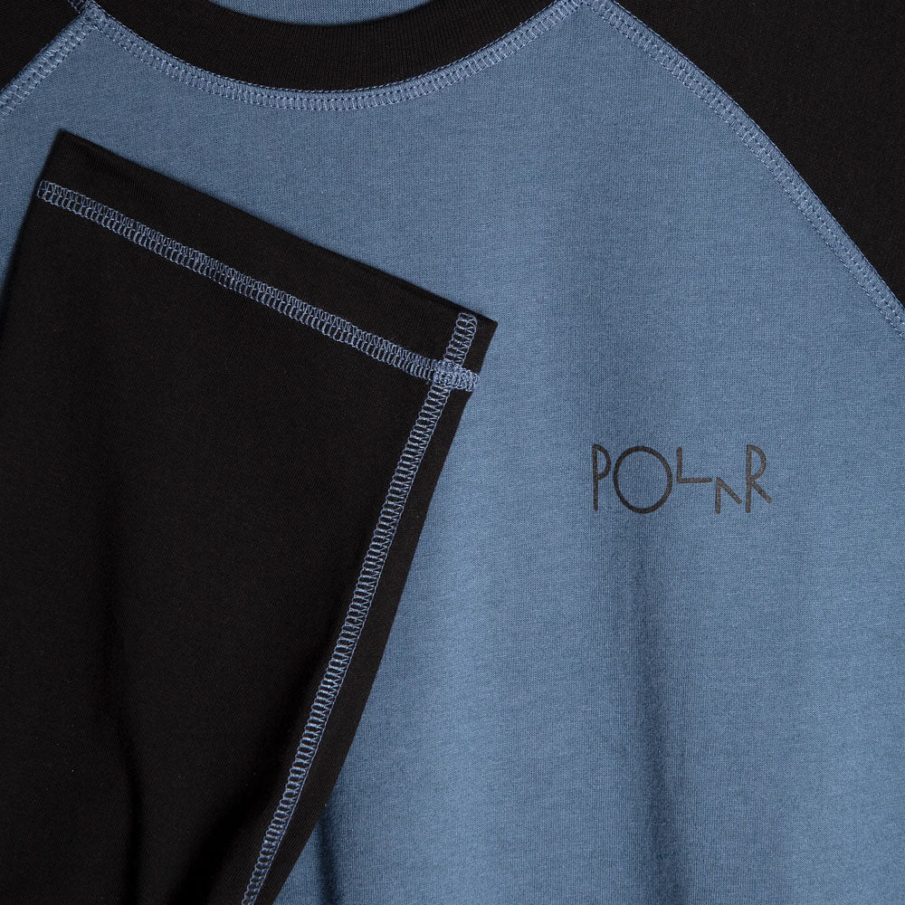 Stevie Long Sleeve T-Shirt - Grey Blue/Black