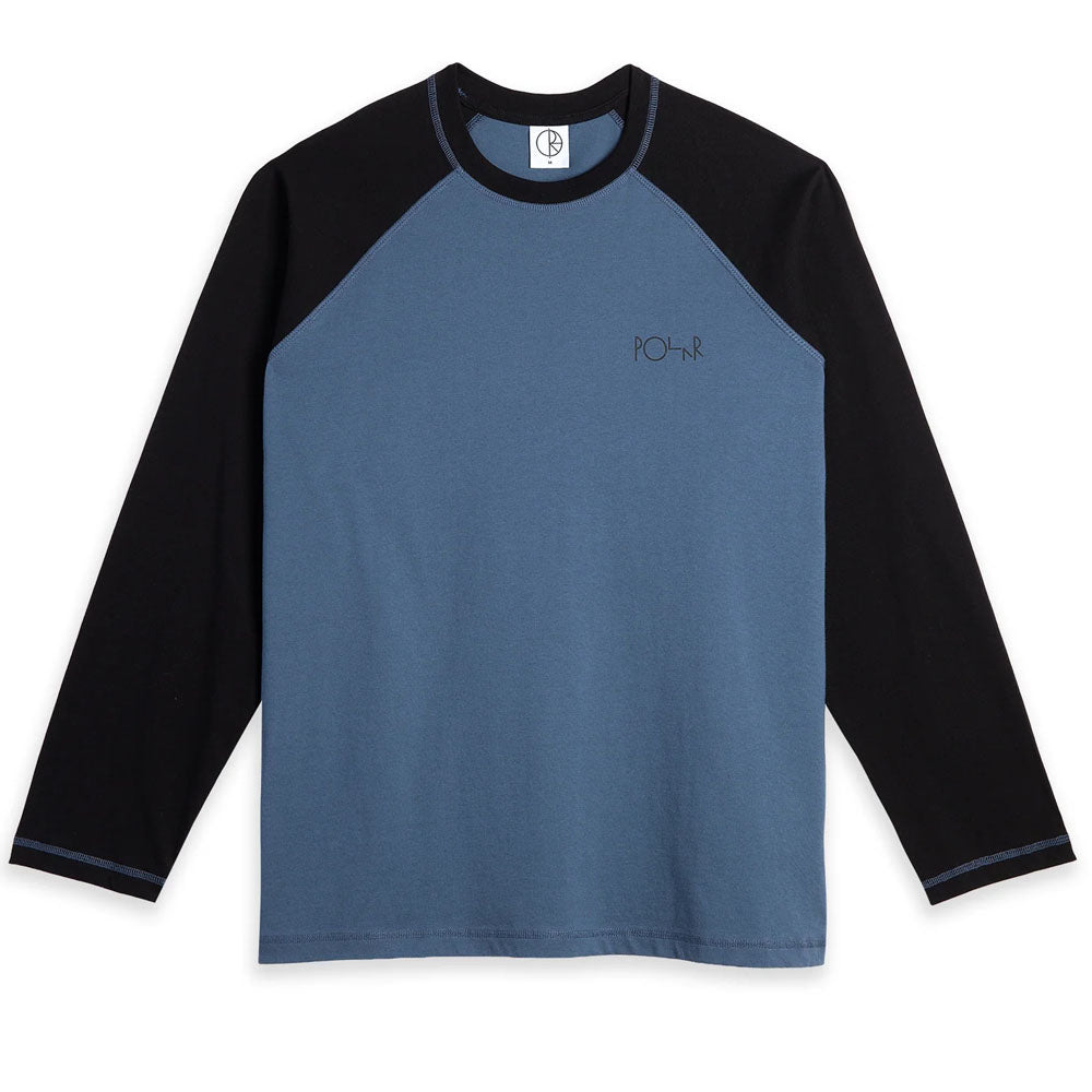 Stevie Long Sleeve T-Shirt - Grey Blue/Black