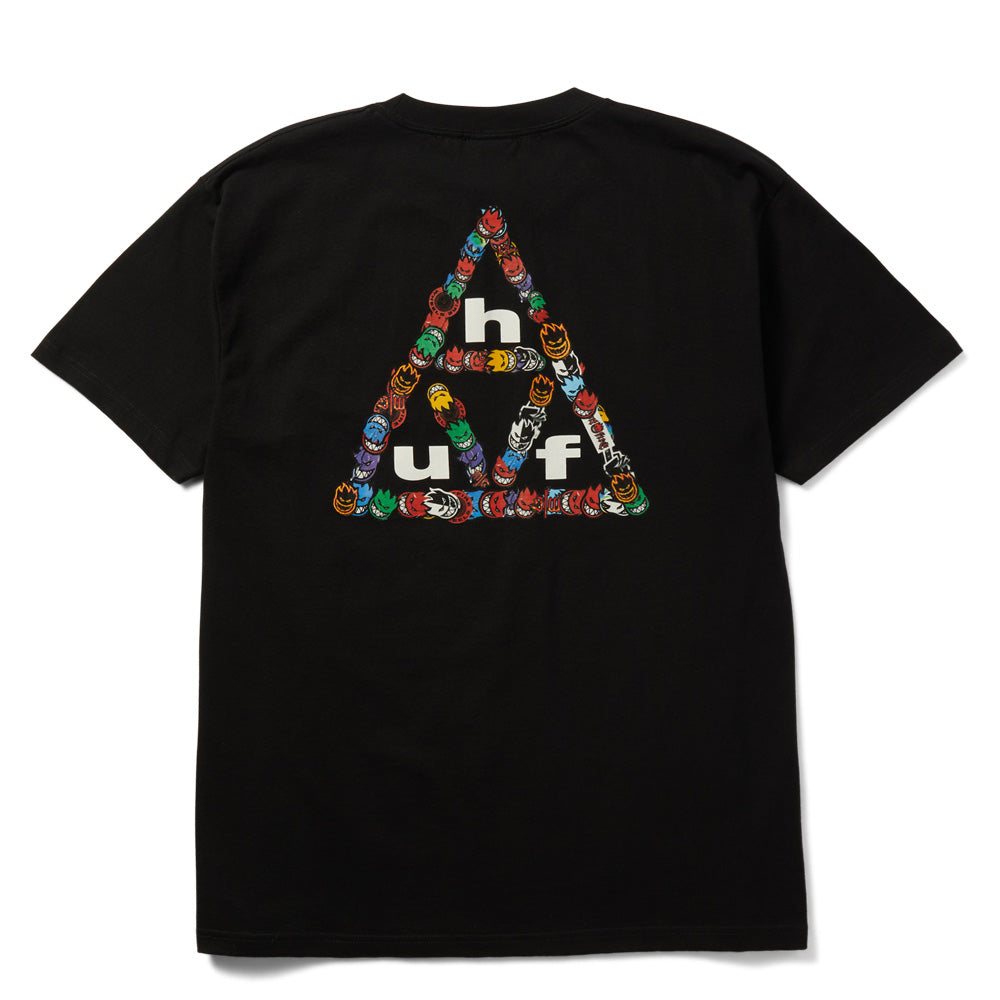 Sticker Triple Triangle T-Shirt - Black