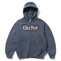 Stretch Zip-Thru Hood - Washed Navy