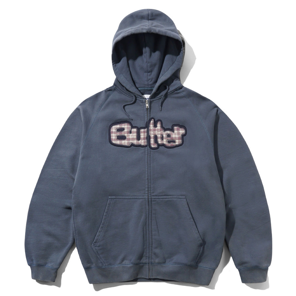 Stretch Zip-Thru Hood - Washed Navy