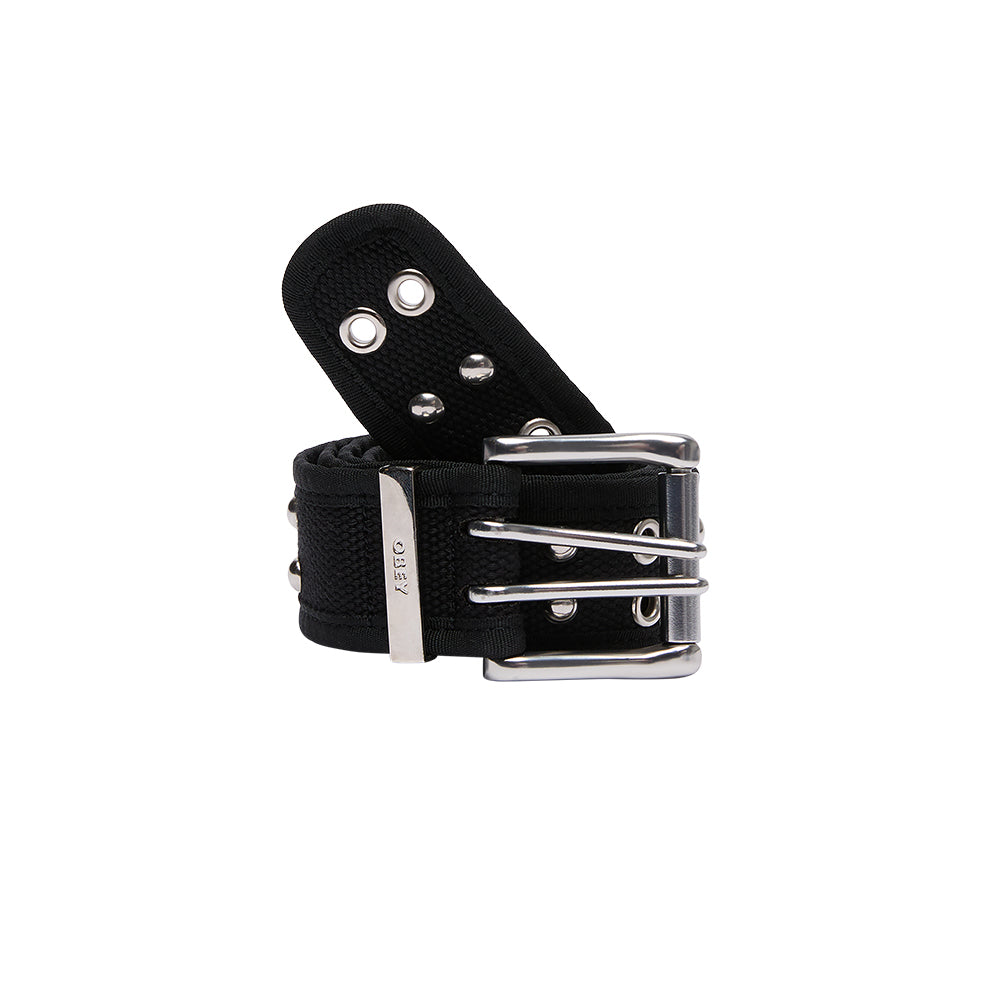 Studded Web Belt - Black