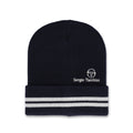 Surgis Jacquard Striped Beanie  - Maritime Blue/Peyote