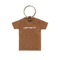 Mini Script T-Shirt Keychain - Hamilton Brown