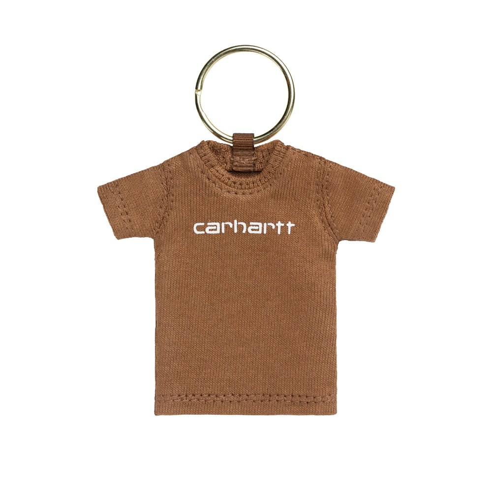Mini Script T-Shirt Keychain - Hamilton Brown