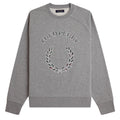 Tartan Appliqué Sweatshirt - Steel Marl