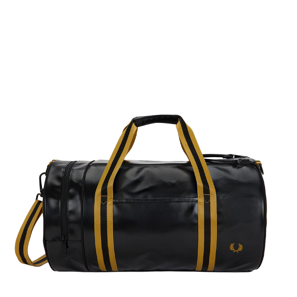 Tipped Classic Barrel Bag - Black/Gold