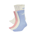 Trefoil Cushion Crew Socks 6 Pack - Chalk Blue