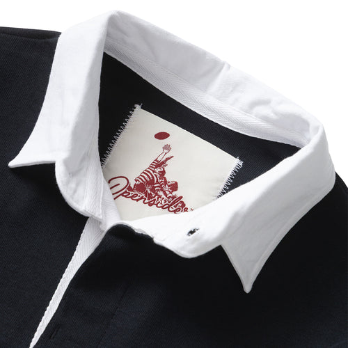 Classic Rugby Shirt - Black Tri-Stripe