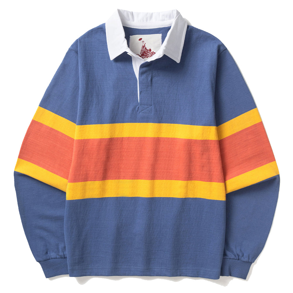 Classic Rugby Shirt - Blue Tri-Stripe