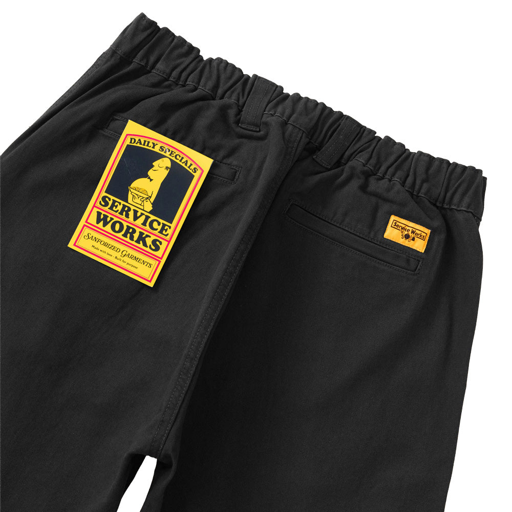 Twill Waiter Pants - Black