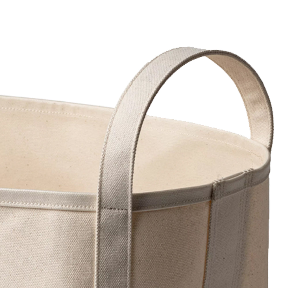 WIP Magazine Canvas Basket - Natural