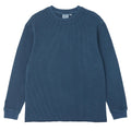 Waffle Crew Pullover - Dark Navy