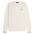Waffle Stitch Jumper - Ecru