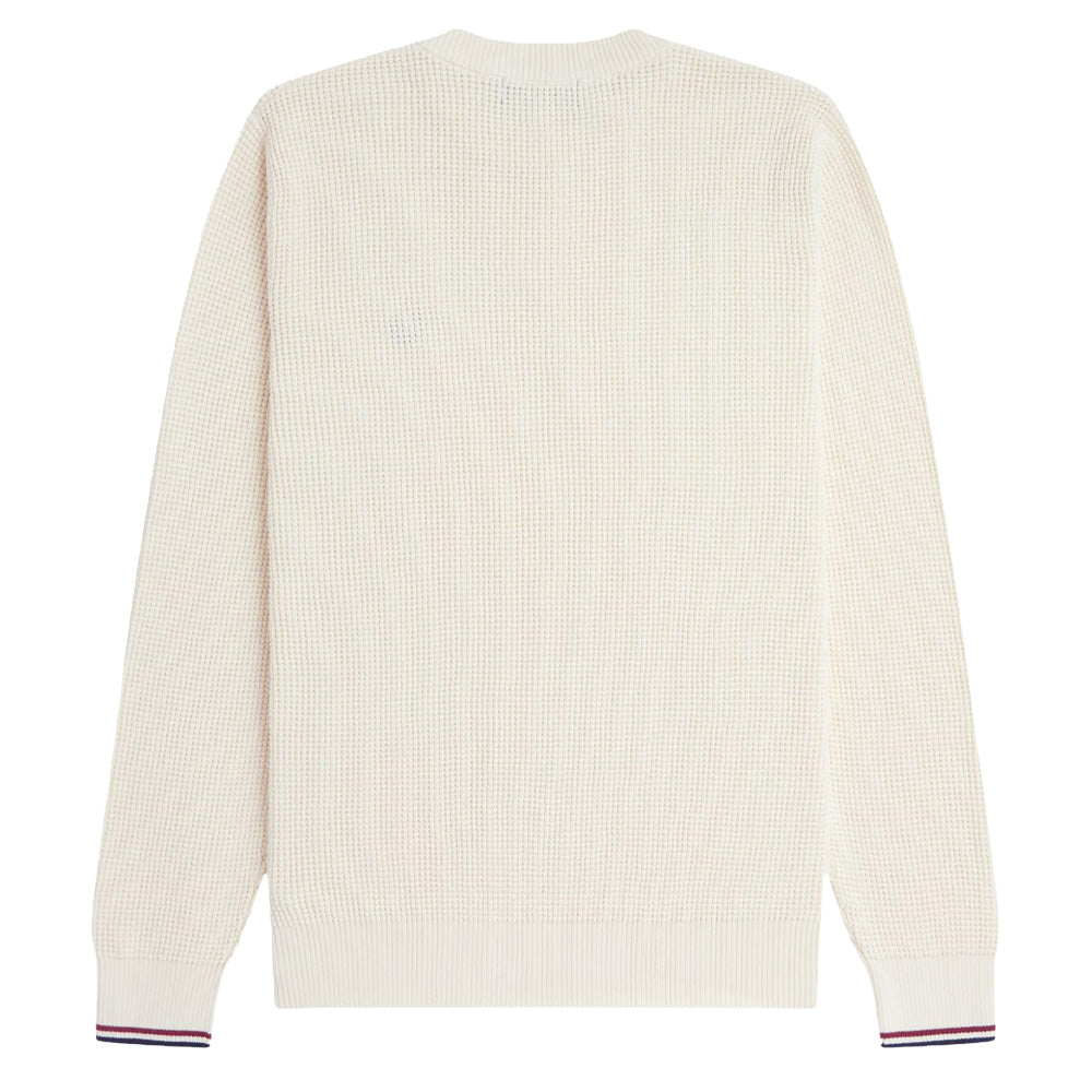 Waffle Stitch Jumper - Ecru