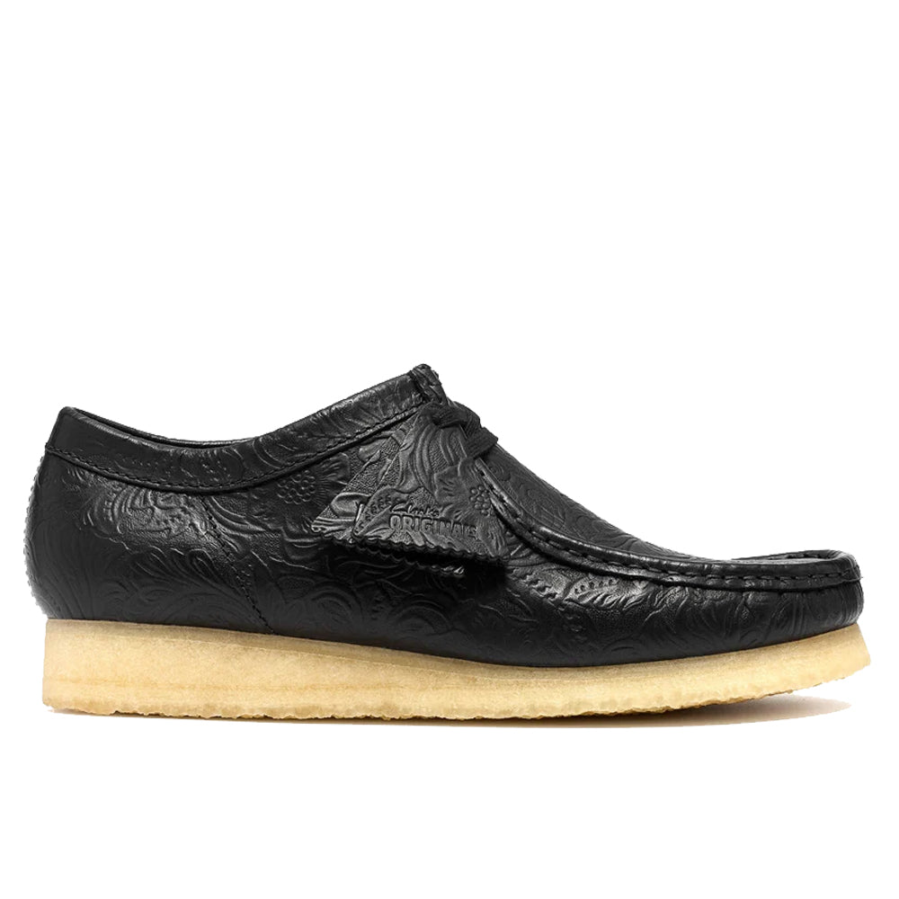 Wallabee Leather - Black/Embossed