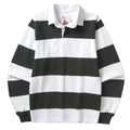 Classic Rugby Shirt - Green Wide-Stripe