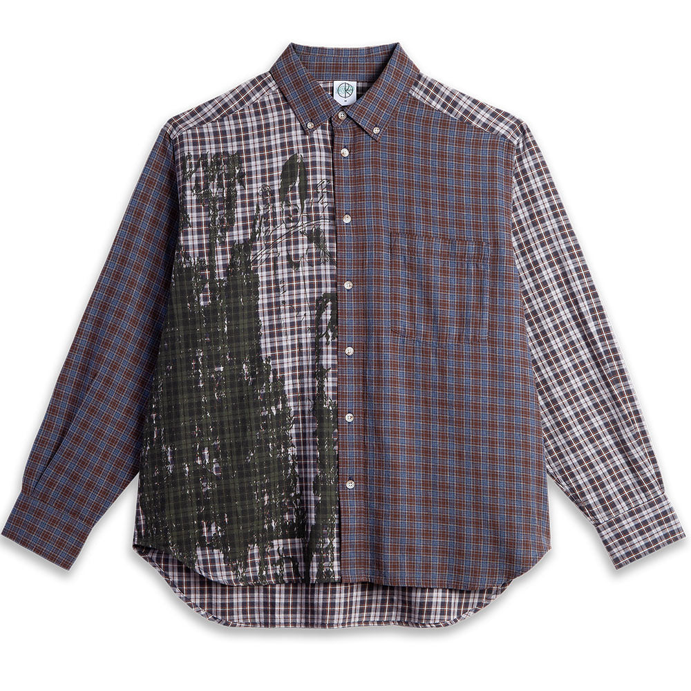 Violin Long Sleeve Shirt - Graphite/Blue